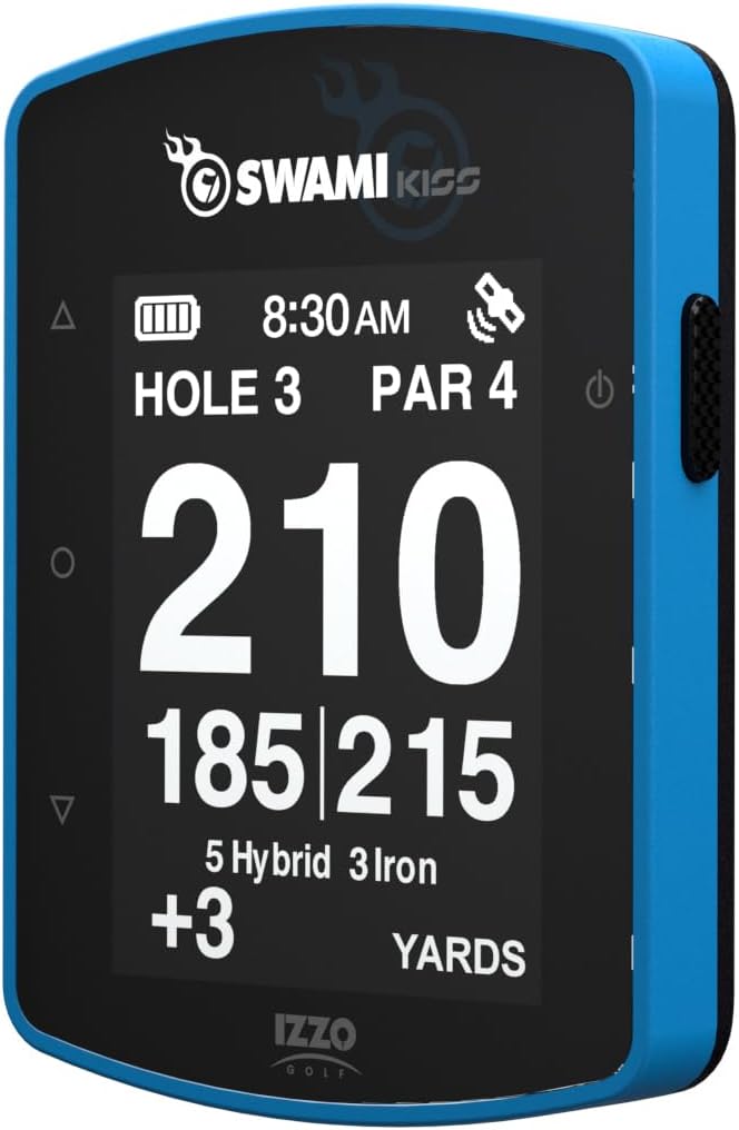 Izzo Swami KISS 2.0 Handheld Golf GPS Ragnefinder with Integrated Magnets - Blue - Image 1